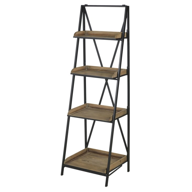 Maisons Du Monde SYBILLE - Estantería Industrial Metal Negro