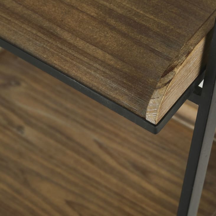 Maisons Du Monde SYBILLE - Estantería Industrial Metal Negro