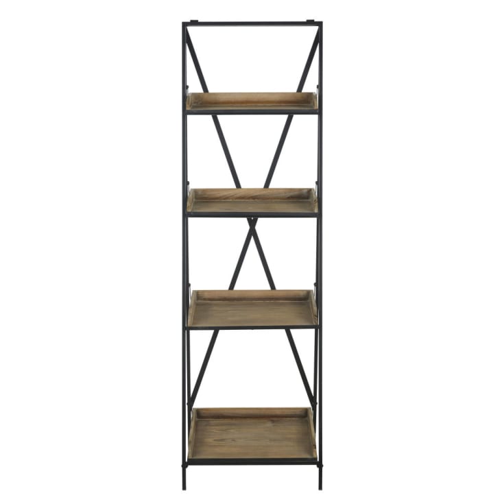 Maisons du Monde SYBILLE - Estantería industrial metal negro