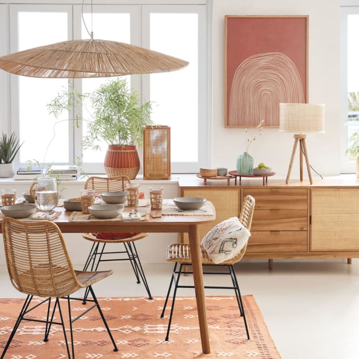 Maisons Du Monde Tarifa - Mesa De Comedor Vintage Para 4/6 Personas 160 Cm