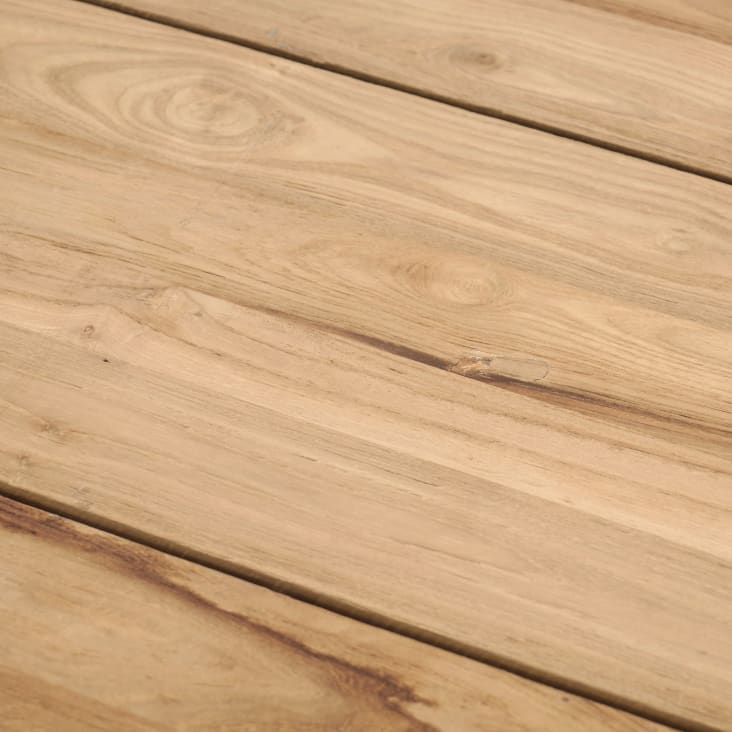 Maisons Du Monde Tecka - Mesa De Jardín De Teca Reciclada 12/14 Personas L.300