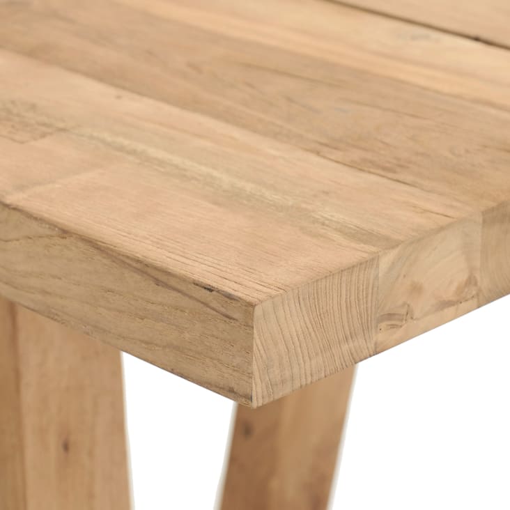 Maisons Du Monde Tecka - Mesa De Jardín De Teca Reciclada 12/14 Personas L.300