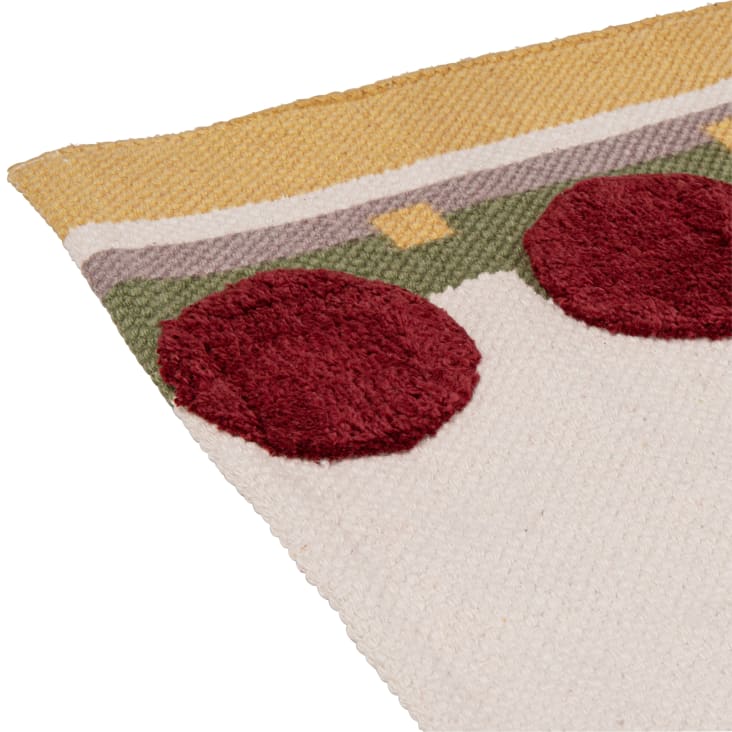 Maisons Du Monde Terence - Alfombra De Algodón Reciclado Multicolor 60x150 Cm
