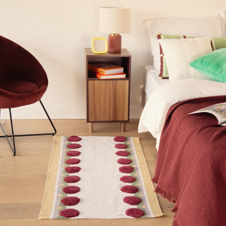 Maisons Du Monde Terence - Alfombra De Algodón Reciclado Multicolor 60x150 Cm