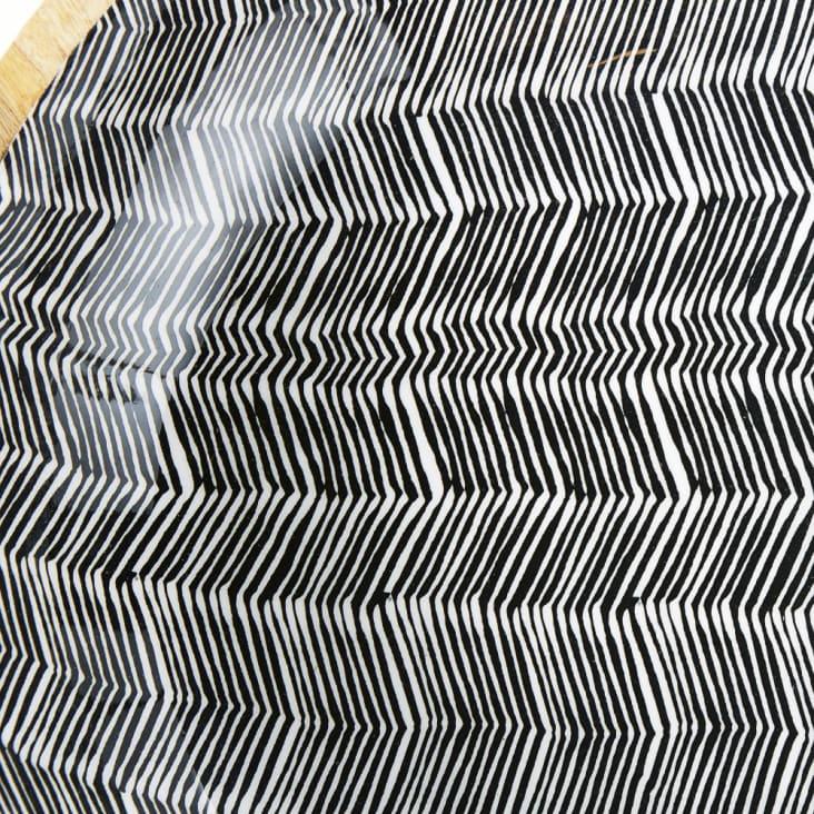 Maisons Du Monde TERRITOIRE - Vaciabolsillos De Mango Macizo Con Motivos Gráficos