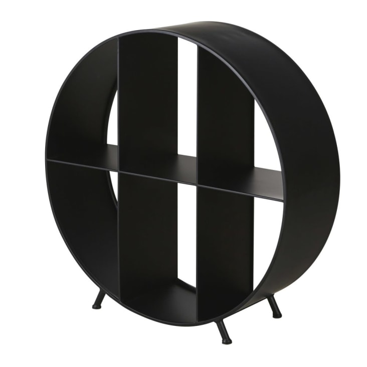 Maisons Du Monde THOA - Leñero Con Patas De Metal En Negro