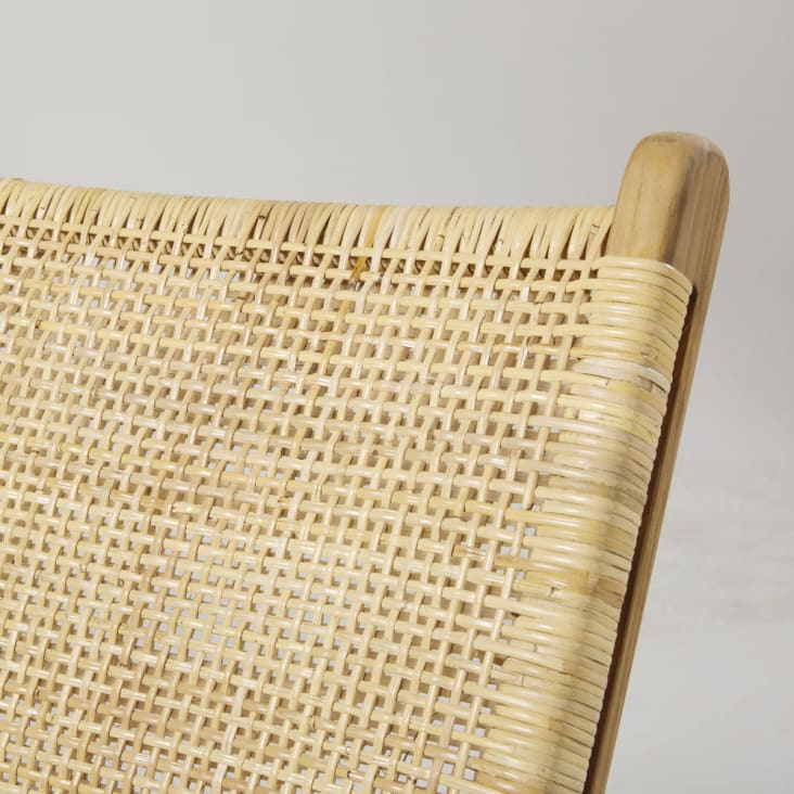 Maisons Du Monde Ticao - Sillon De Ratán Trenzado Y Teca Reciclada
