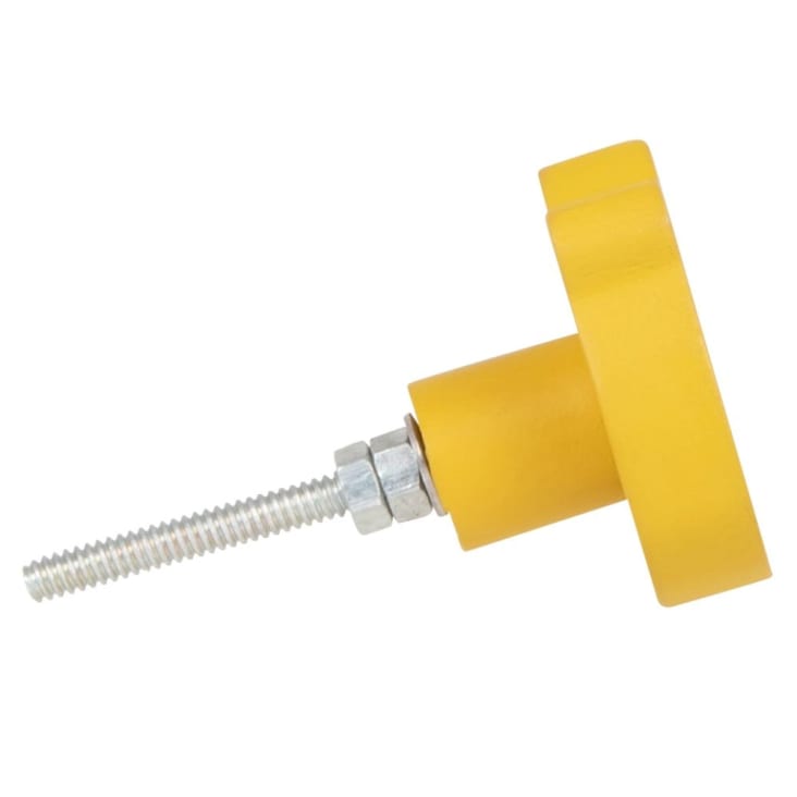 Maisons Du Monde TIGRE - Lote De 4 - Pomo De Tigre Amarillo Mostaza