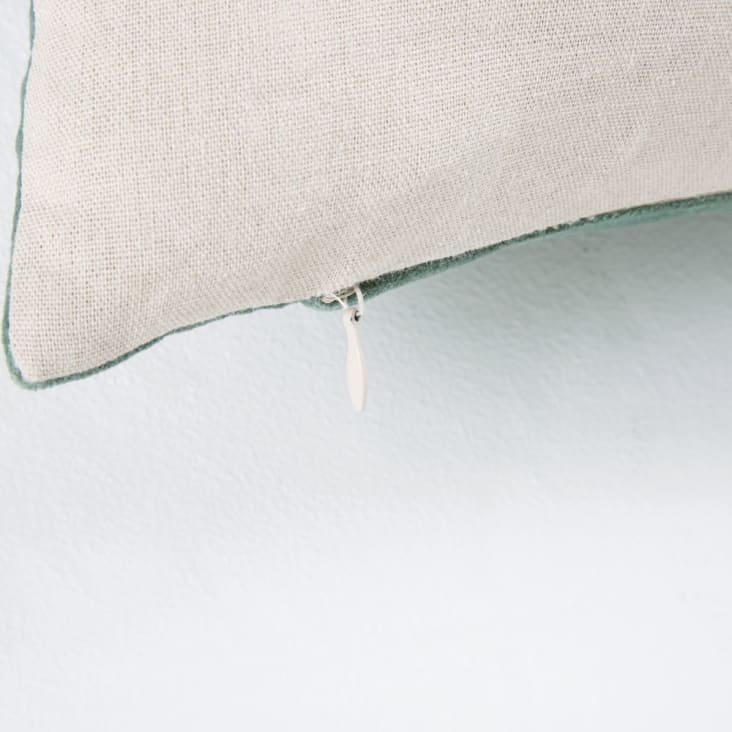 Maisons Du Monde Tilleul - Cojín De Terciopelo Verde Tilo 30x50