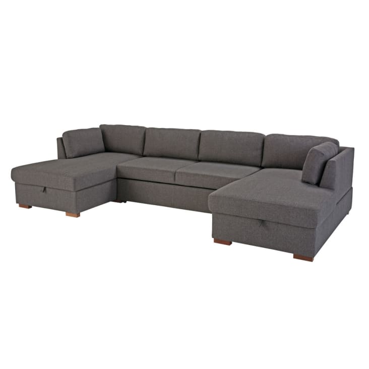 Maisons Du Monde Times Square - Sofá Cama Panorámico De 7 Plazas Gris