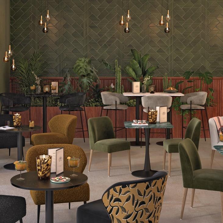 Maisons Du Monde TOGO - Decoración Luminosa Metálica Negra Alt.19