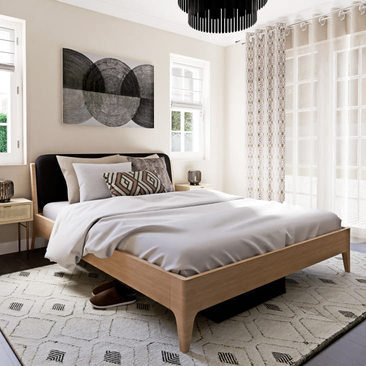 Maisons Du Monde TOGO - Decoración Luminosa Metálica Negra Alt.19