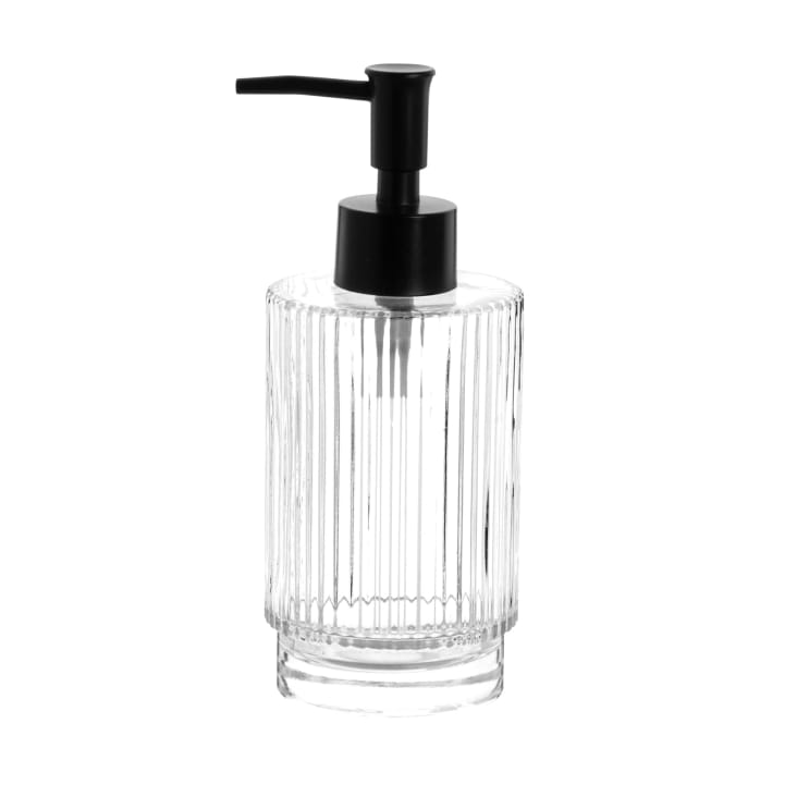 Maisons du Monde Tom - Dispensador de jabón en vidrio transparente