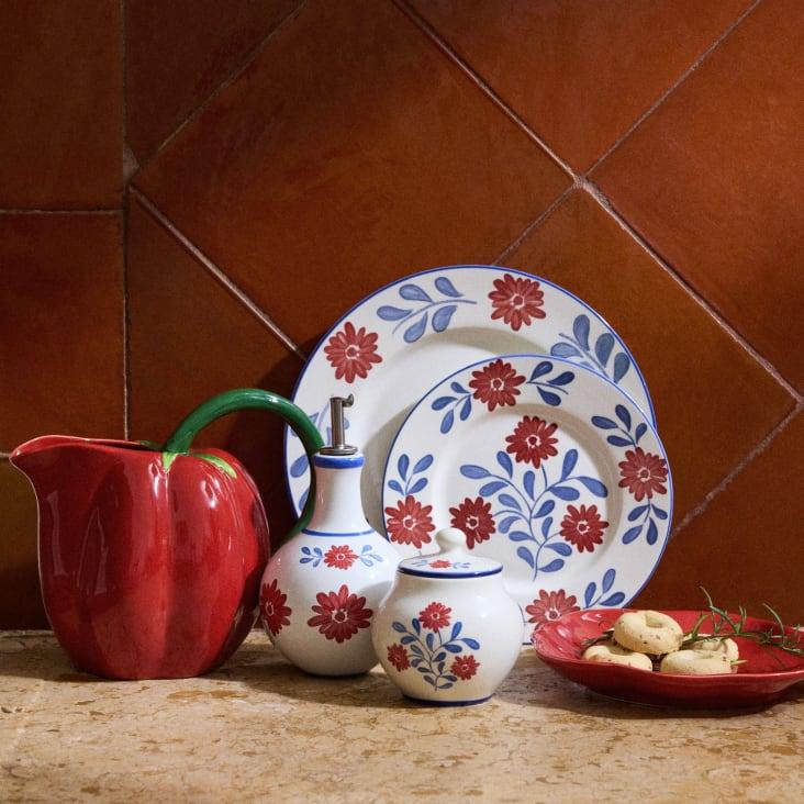 Maisons Du Monde Tomato - Jarra Tomate De Gres Rojo Y Verde 1 6L