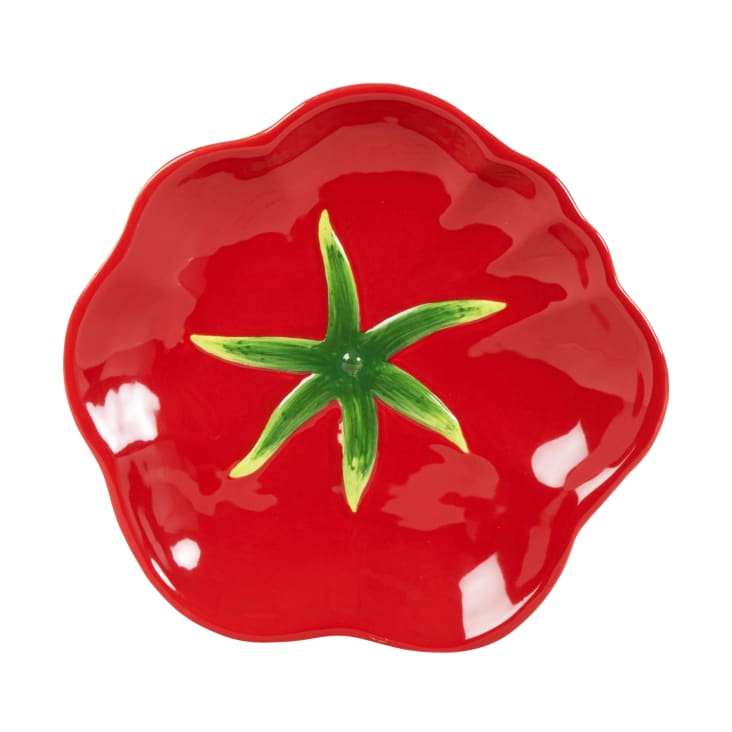 Maisons du Monde Tomato - Plato en forma de tomate de gres rojo y verde