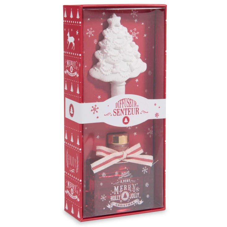 Maisons Du Monde TRADI - Juego De Difusor árbol De Cristal Rojo Y Blanco Con Aroma A Dulces 30 Ml