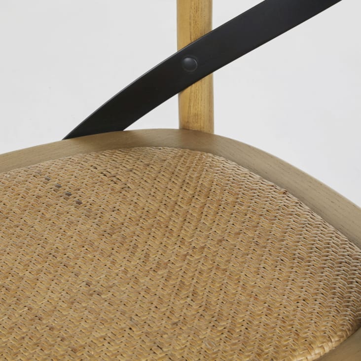 Maisons Du Monde Tradition - Silla Bistro De Haya Y Bambú