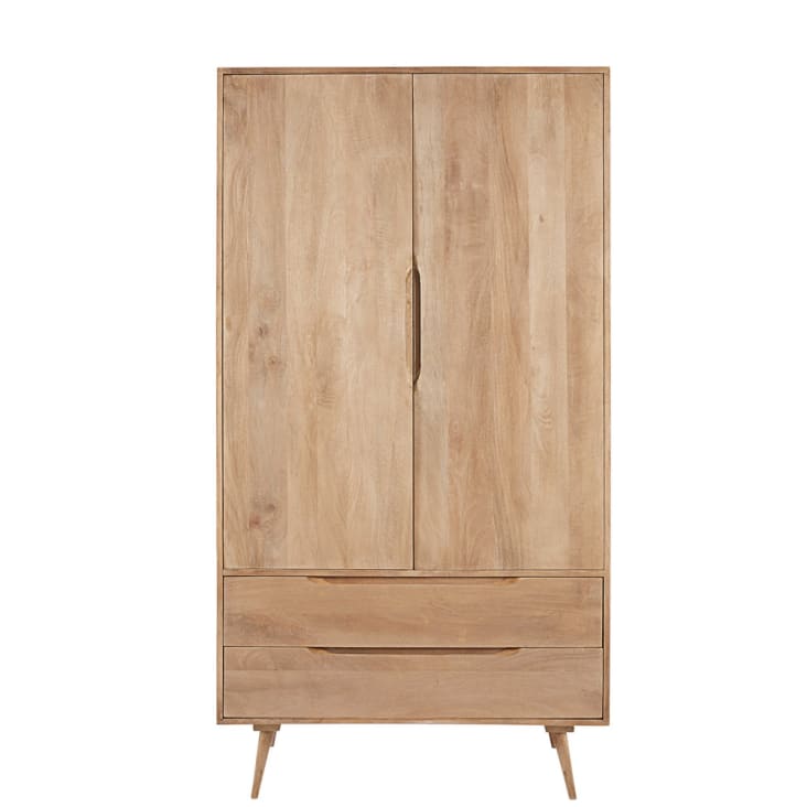 Maisons du Monde Trocadero - Armario con 2 puertas y 2 cajones de mango macizo