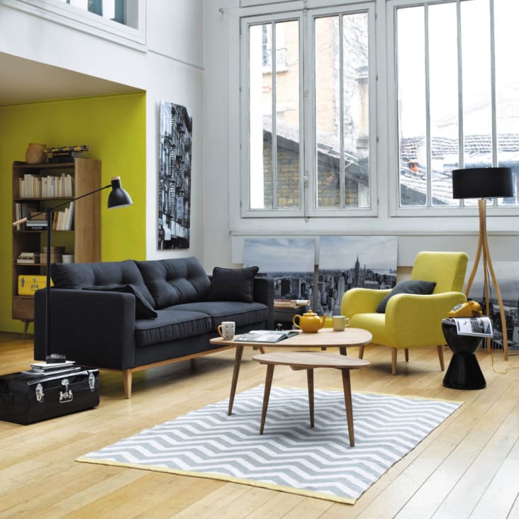 Maisons Du Monde Trocadero - Mesa Baja Vintage De Mango Macizo