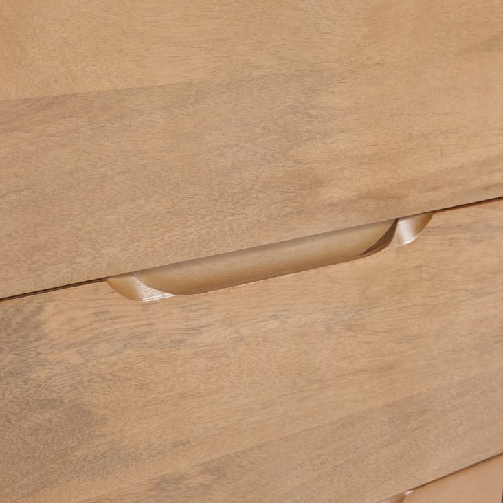 Maisons Du Monde Trocadero - Mueble De Cuarto De Baño De Mango Macizo Con 2 Lavabos