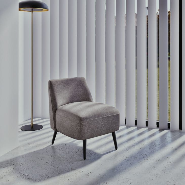 Maisons Du Monde Urana - Lámpara De Pie De Metal Dorado Y Negro Alt. 144