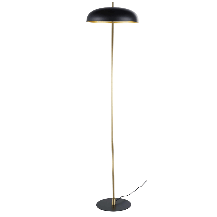 Maisons du Monde Urana - Lámpara de pie de metal dorado y negro Alt. 144