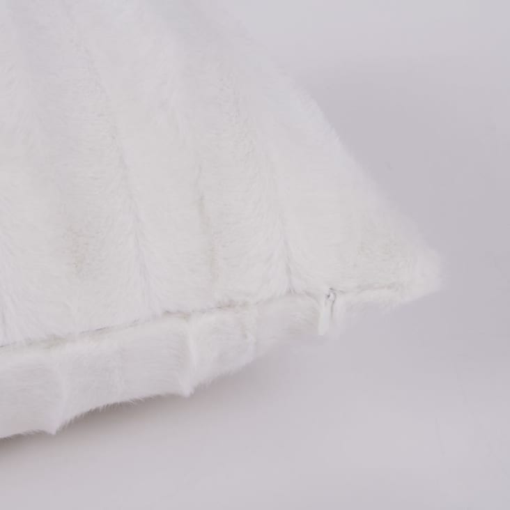 Maisons Du Monde URGUN - Cojín De Pelo Sintético Color Crudo 50 X 30