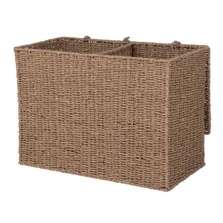 Maisons Du Monde USSEL - Baúl De Junco De Mar Trenzado Y Metal Reciclado