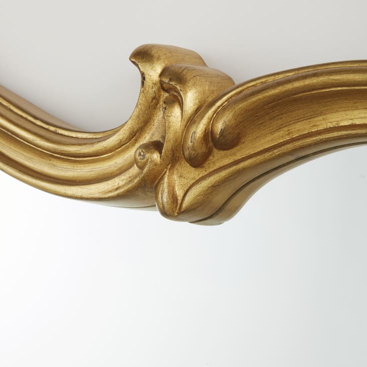 Maisons Du Monde VALENTINA - Espejo Rectangular Con Molduras Doradas 140 X 80