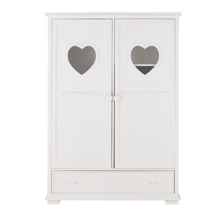 Maisons Du Monde Valentine - Armario Blanco Con 2 Puertas Y 1 Cajón