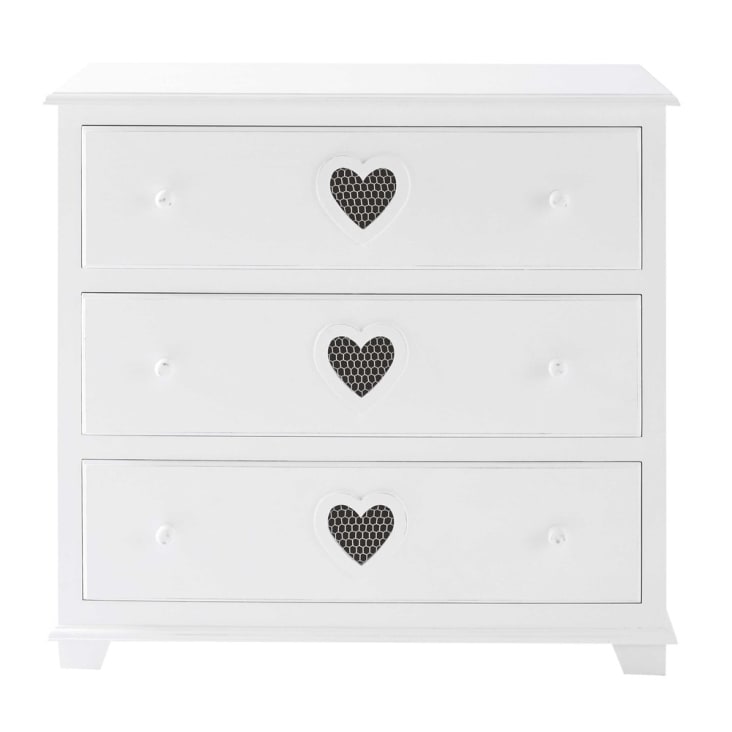 Maisons Du Monde Valentine - Cómoda De 3 Cajones Blanca