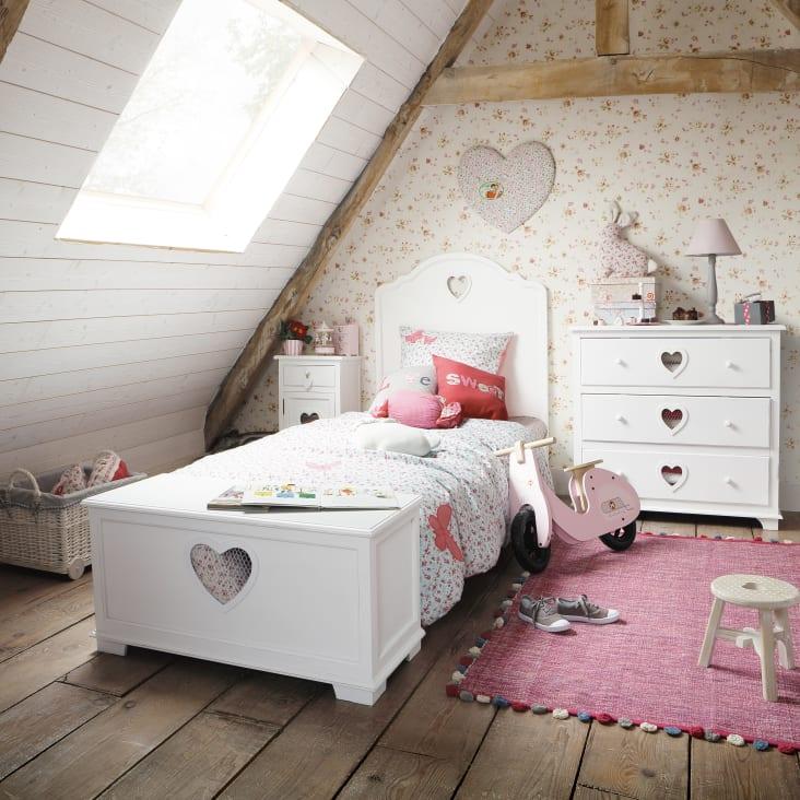 Maisons du Monde Valentine - Cómoda de 3 cajones blanca