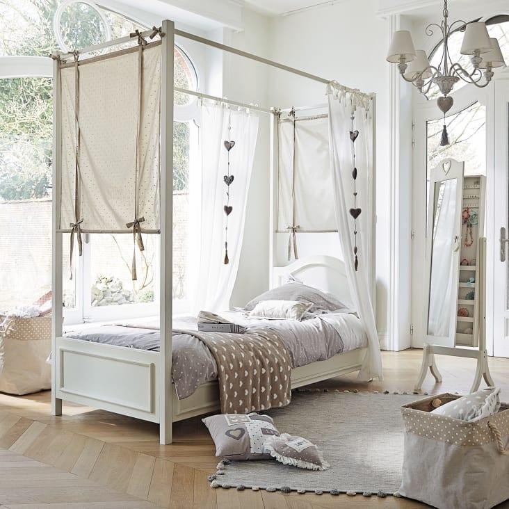 Maisons Du Monde Valentine - Espejo De Pie Con Almacenaje Blanco 42x160