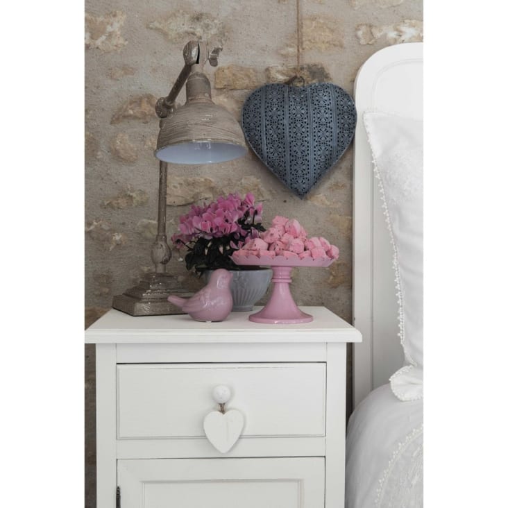 Maisons Du Monde Valentine - Mesilla Con 1 Cajón Blanca