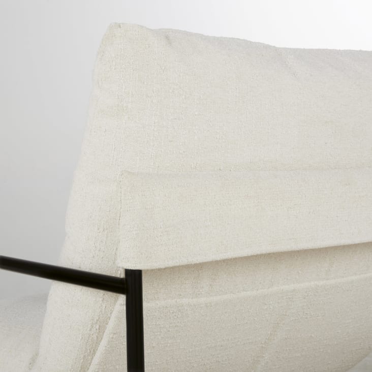 Maisons Du Monde Van - Sillón Beige Con Patas De Acero Negro