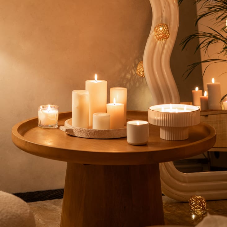 Maisons Du Monde Vela Perfumada En Tarro De Cristal Iridiscente