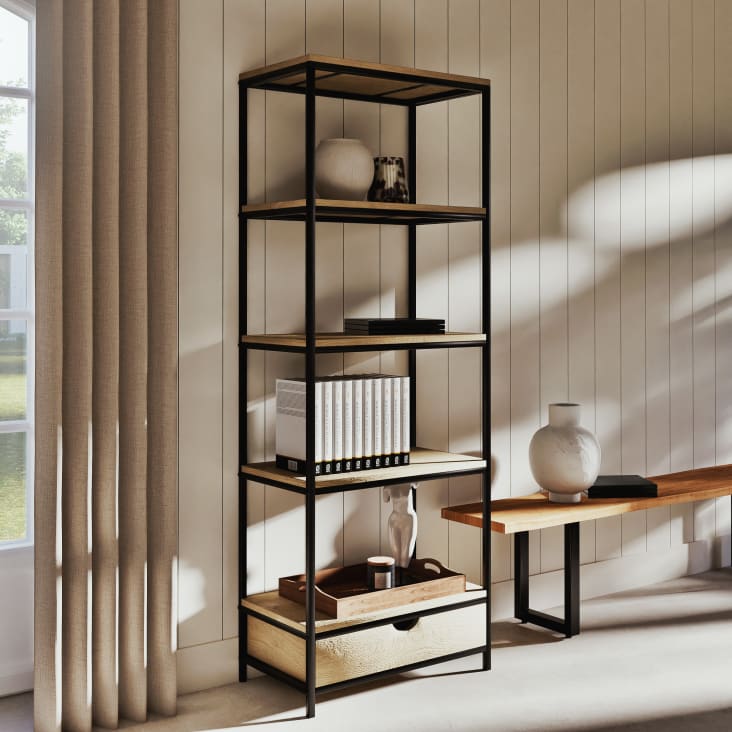 Maisons Du Monde VENUS - Figura De Diosa Venus De Color Blanco Con Base De Color Negro Alt. 38