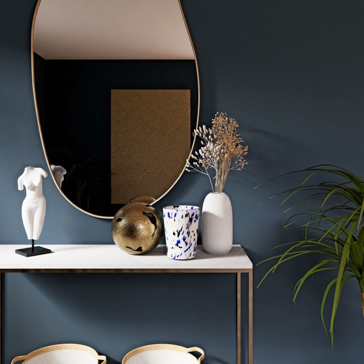 Maisons Du Monde VENUS - Figura De Diosa Venus De Color Blanco Con Base De Color Negro Alt. 38