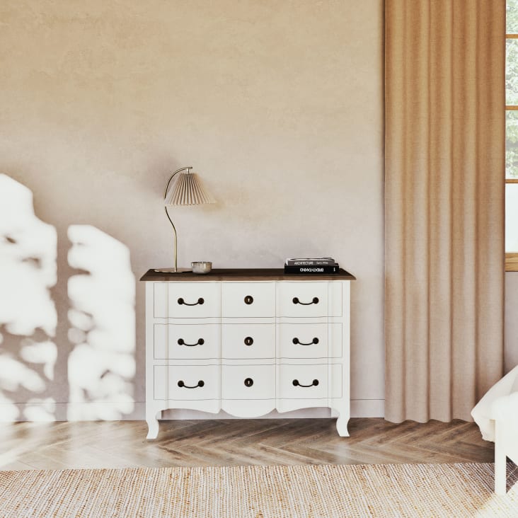 Maisons Du Monde Versailles - Cómoda De Acacia Y Mango Blanca