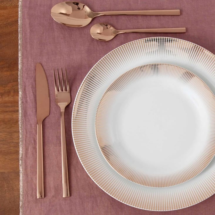 Maisons Du Monde Versailles - Lote De 6 - Plato De Postre De Porcelana