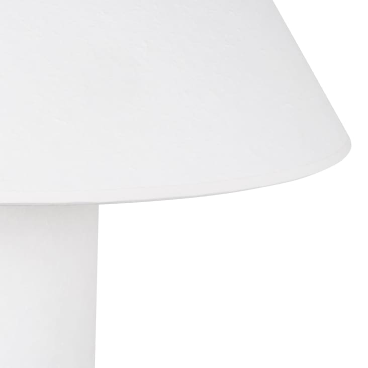 Maisons Du Monde Vestal - Lámpara Y Pantalla De Papel Maché Crudo