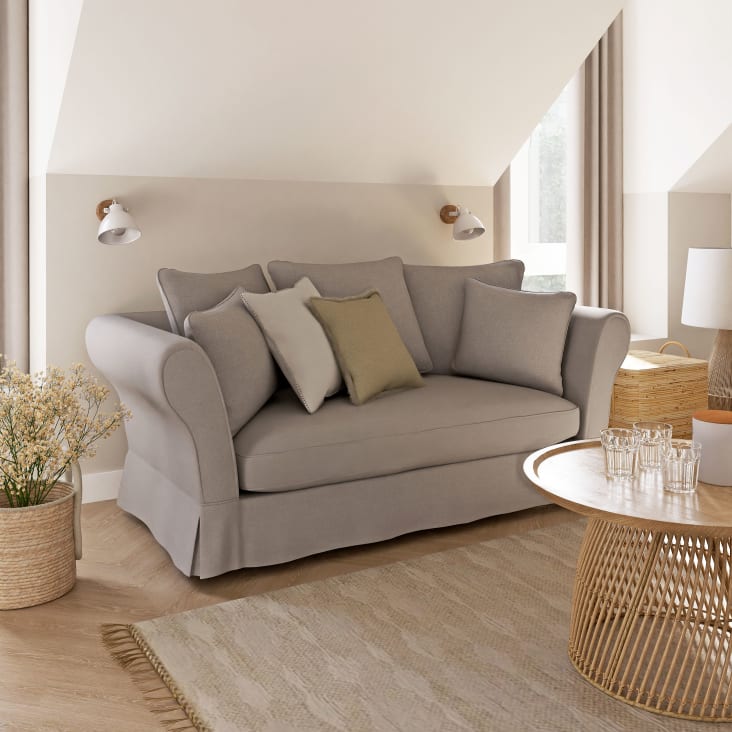 Maisons Du Monde Vestfold - Aplique De Metal Blanco Y Madera De Mango