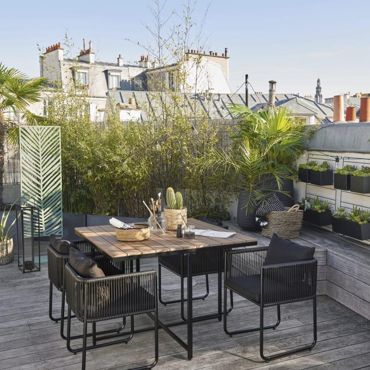 Maisons Du Monde Warren - Farol De Metal Negro Al. 69 Cm WARREN