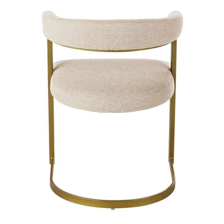 Maisons Du Monde Warren - Sillón Crudo Chiné De Acero Color Latón