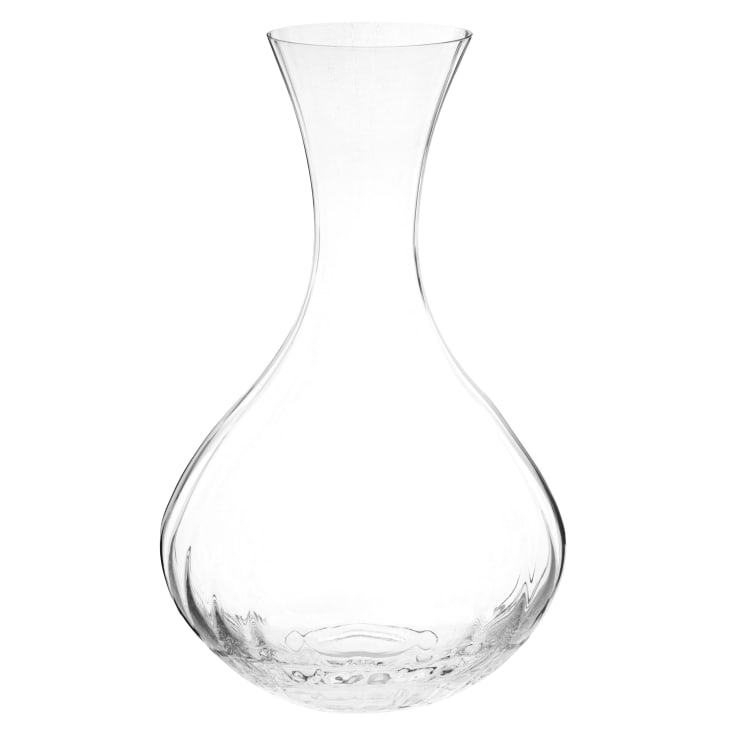 Maisons du Monde Waterfall - Jarra en vidrio estriado transparente capacidad 1.5L