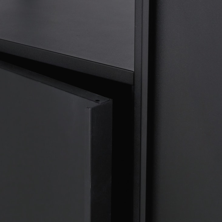 Maisons Du Monde Watkin - Librería De Metal Negro De 2 Puertas