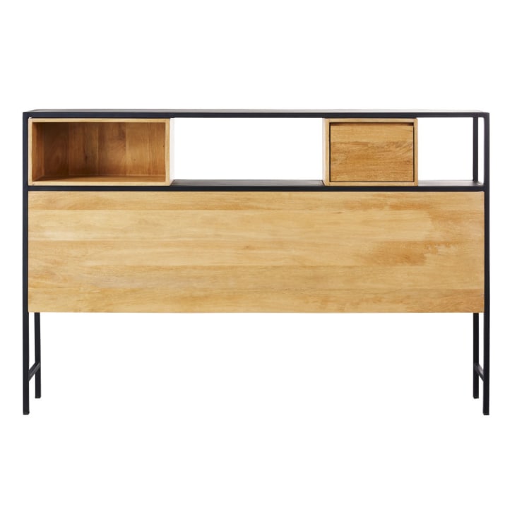 Maisons du Monde Wayampi - Cabero de 160 de mango macizo y metal negro