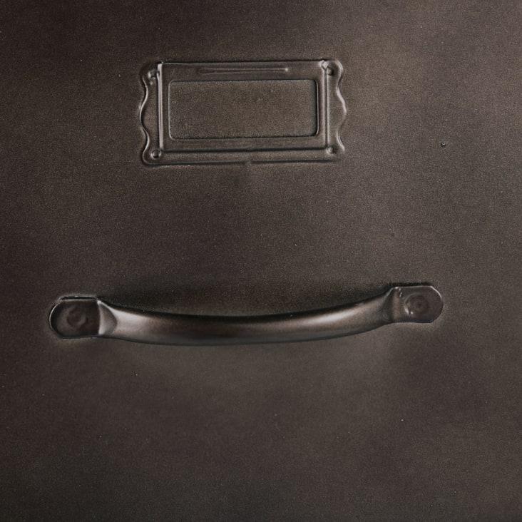 Maisons Du Monde Wayne - Escritorio Industrial Con 3 Cajones De Metal Y Abeto