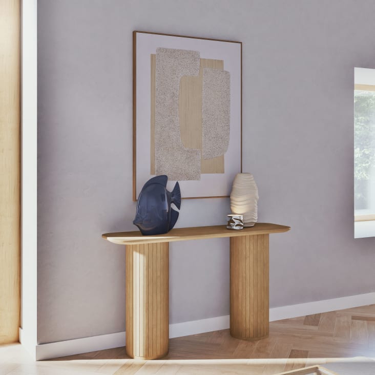 Maisons Du Monde Willy - Estatua De Pez De Cerámica Azul De 46 Cm