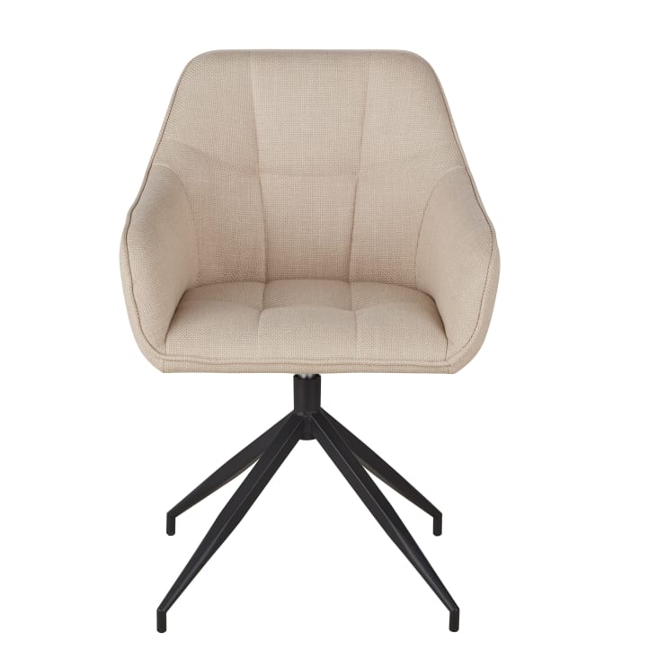 Maisons Du Monde Willy - Silla De Comedor De Tela Beige